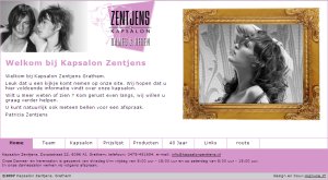 Website Kapsalon Zentjens